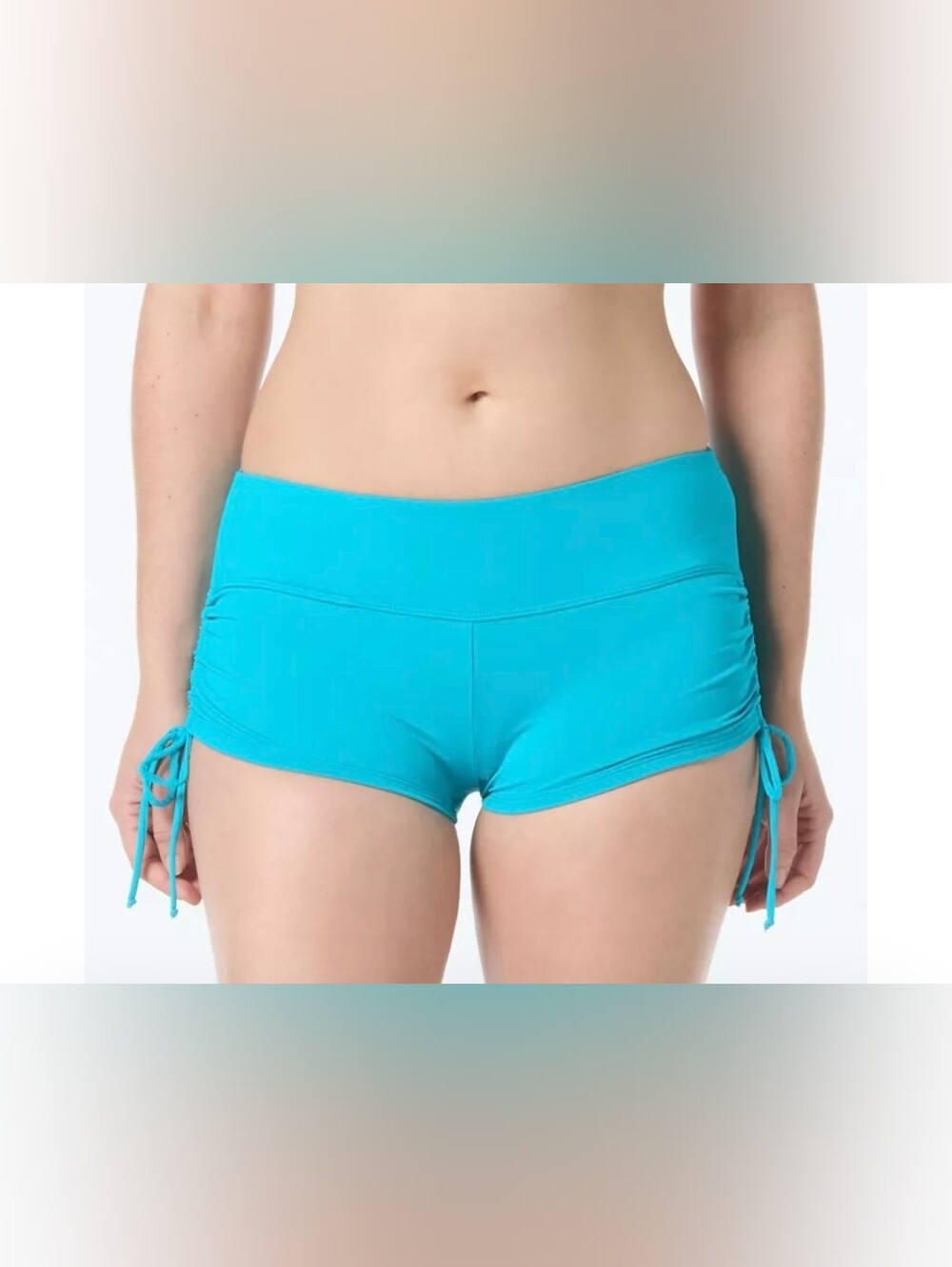 Venus Adjustable Side Swim Shorts Aqua Reef Size 16